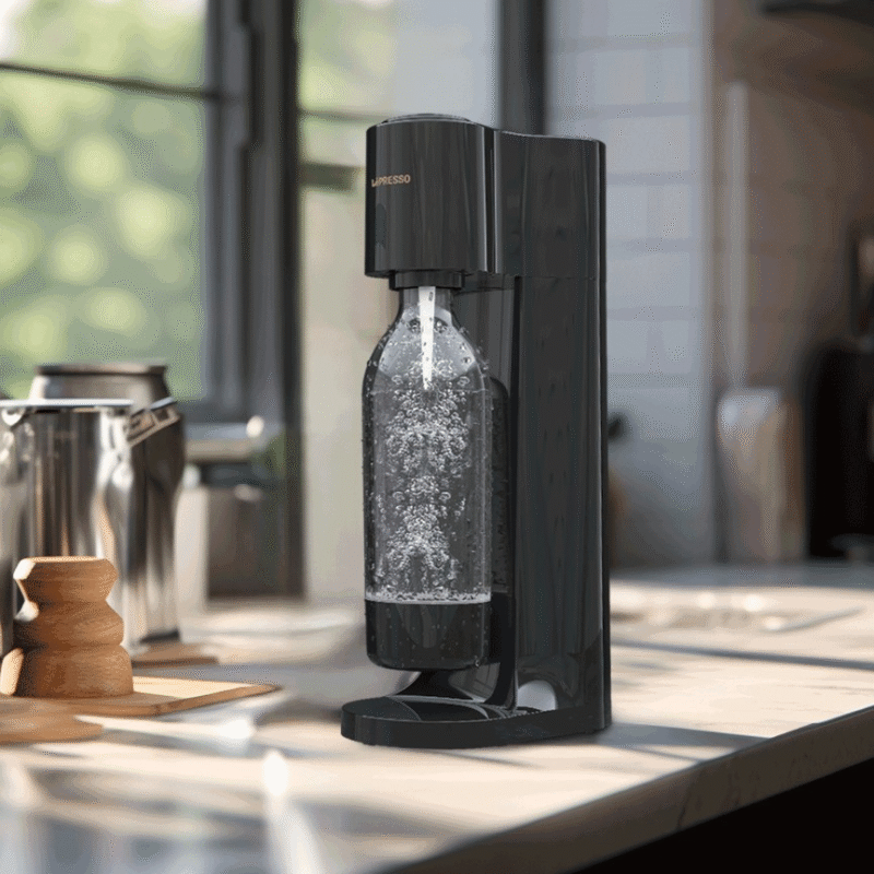 Lepresso Sparkling Water Instant Carbonation Machine - Black
